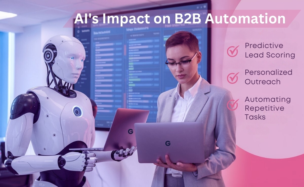 AI impact on b2b automation predictive lead scoring,
personalized outreach,
automating repetitive task