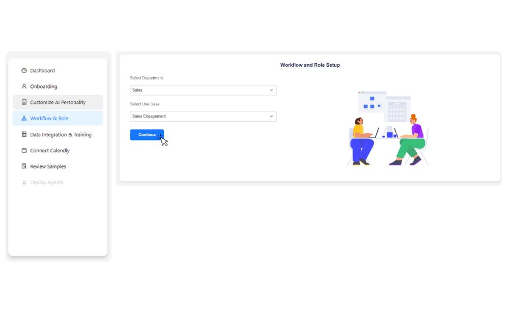 workflow Role Set-up for Gomeet AI