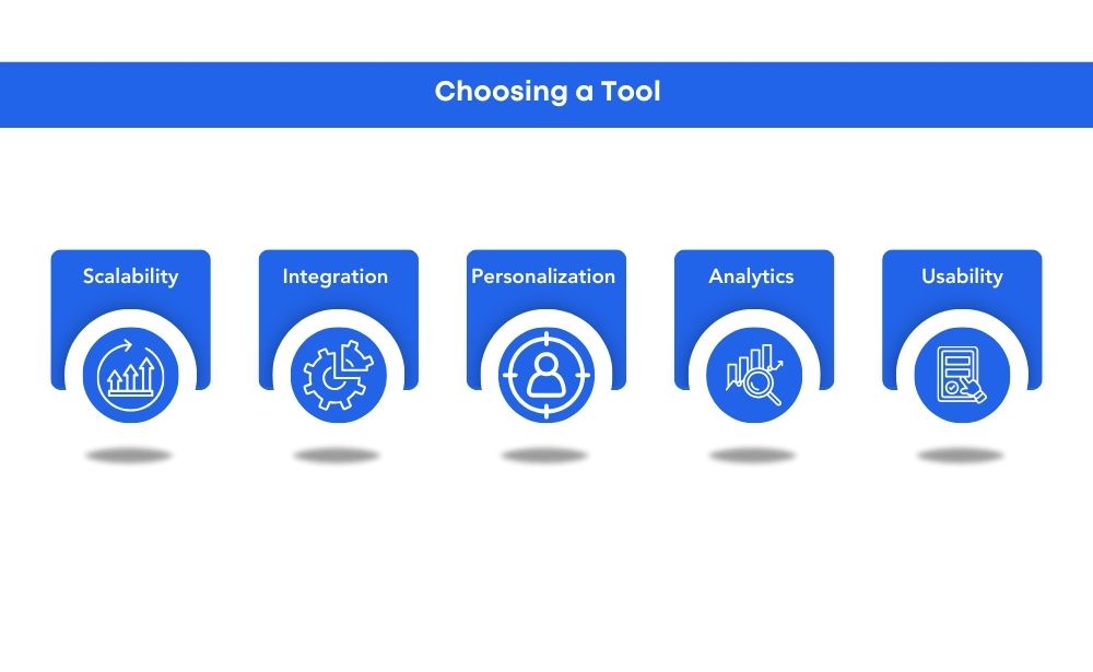 choosing the right sales automation tool for SaaS, highlighting scalability, integration, and analytics.