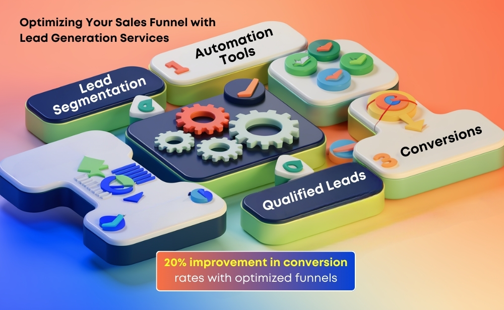 optimization of a sales funnel using lead generation tools to enhance conversion rates and efficiency.